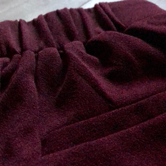 Ardene Dark Red Side Stripe Pants - Picture 4 of 4